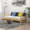 vidaXL - Slaapbank - uitschuifbaar - massief - grenenhout - 2x(90x200) - cm