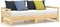 vidaXL - Slaapbank - uitschuifbaar - massief - grenenhout - 2x(90x200) - cm