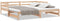 vidaXL - Slaapbank - uitschuifbaar - massief - grenenhout - 2x(90x200) - cm