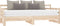 vidaXL - Slaapbank - uitschuifbaar - massief - grenenhout - 2x(90x200) - cm