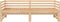 vidaXL - Slaapbank - uitschuifbaar - massief - grenenhout - 2x(90x200) - cm