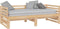 vidaXL - Slaapbank - uitschuifbaar - massief - grenenhout - 2x(90x200) - cm