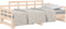 vidaXL - Slaapbank - uitschuifbaar - massief - grenenhout - 2x(90x200) - cm