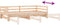 vidaXL - Slaapbank - uitschuifbaar - massief - grenenhout - 2x(90x200) - cm