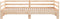 vidaXL - Slaapbank - uitschuifbaar - massief - grenenhout - 2x(90x200) - cm