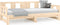 vidaXL - Slaapbank - uitschuifbaar - massief - grenenhout - 2x(90x200) - cm