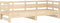 vidaXL - Slaapbank - uitschuifbaar - massief - grenenhout - 2x(90x200) - cm
