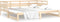vidaXL - Slaapbank - uitschuifbaar - massief - grenenhout - 2x(90x200) - cm