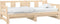vidaXL - Slaapbank - uitschuifbaar - massief - grenenhout - 2x(90x200) - cm