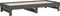 vidaXL - Slaapbank - uitschuifbaar - massief - grenenhout - grijs - 2x(100x200) - cm