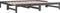 vidaXL - Slaapbank - uitschuifbaar - massief - grenenhout - grijs - 2x(90x200) - cm