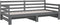 vidaXL - Slaapbank - uitschuifbaar - massief - grenenhout - grijs - 2x(90x190) - cm