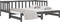 vidaXL - Slaapbank - uitschuifbaar - massief - grenenhout - grijs - 2x(90x190) - cm