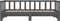 vidaXL - Slaapbank - uitschuifbaar - massief - grenenhout - grijs - 2x(90x190) - cm