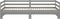 vidaXL - Slaapbank - uitschuifbaar - massief - grenenhout - grijs - 2x(90x200) - cm