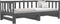 vidaXL - Slaapbank - uitschuifbaar - massief - grenenhout - grijs - 2x(90x190) - cm