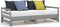 vidaXL - Slaapbank - uitschuifbaar - massief - grenenhout - grijs - 2x(90x200) - cm