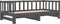vidaXL - Slaapbank - uitschuifbaar - massief - grenenhout - grijs - 2x(90x190) - cm
