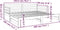vidaXL - Slaapbank - uitschuifbaar - massief - grenenhout - grijs - 2x(90x190) - cm