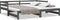 vidaXL - Slaapbank - uitschuifbaar - massief - grenenhout - grijs - 2x(90x200) - cm