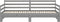 vidaXL - Slaapbank - uitschuifbaar - massief - grenenhout - grijs - 2x(90x200) - cm