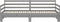 vidaXL - Slaapbank - uitschuifbaar - massief - grenenhout - grijs - 2x(90x200) - cm