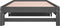 vidaXL - Slaapbank - uitschuifbaar - massief - grenenhout - grijs - 2x(90x200) - cm