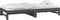 vidaXL - Slaapbank - uitschuifbaar - massief - grenenhout - grijs - 2x(90x200) - cm