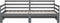 vidaXL - Slaapbank - uitschuifbaar - massief - grenenhout - grijs - 2x(90x190) - cm