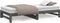 vidaXL - Slaapbank - uitschuifbaar - massief - grenenhout - grijs - 2x(90x200) - cm