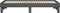 vidaXL - Slaapbank - uitschuifbaar - massief - grenenhout - grijs - 2x(90x200) - cm