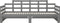 vidaXL - Slaapbank - uitschuifbaar - massief - grenenhout - grijs - 2x(90x200) - cm