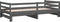 vidaXL - Slaapbank - uitschuifbaar - massief - grenenhout - grijs - 2x(90x200) - cm