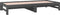 vidaXL - Slaapbank - uitschuifbaar - massief - grenenhout - grijs - 2x(90x200) - cm