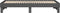 vidaXL - Slaapbank - uitschuifbaar - massief - grenenhout - grijs - 2x(100x200) - cm