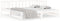 vidaXL - Slaapbank - uitschuifbaar - massief - grenenhout - wit - 2x(90x190) - cm