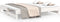 vidaXL - Slaapbank - uitschuifbaar - massief - grenenhout - wit - 2x(90x200) - cm