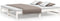 vidaXL - Slaapbank - uitschuifbaar - massief - grenenhout - wit - 2x(90x190) - cm