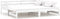 vidaXL - Slaapbank - uitschuifbaar - massief - grenenhout - wit - 2x(90x200) - cm