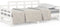 vidaXL - Slaapbank - uitschuifbaar - massief - grenenhout - wit - 2x(80x200) - cm