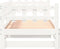 vidaXL - Slaapbank - uitschuifbaar - massief - grenenhout - wit - 2x(90x190) - cm