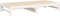 vidaXL - Slaapbank - uitschuifbaar - massief - grenenhout - wit - 2x(75x190) - cm