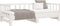 vidaXL - Slaapbank - uitschuifbaar - massief - grenenhout - wit - 2x(90x190) - cm