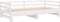 vidaXL - Slaapbank - uitschuifbaar - massief - grenenhout - wit - 2x(90x190) - cm