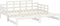 vidaXL - Slaapbank - uitschuifbaar - massief - grenenhout - wit - 2x(90x200) - cm