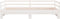 vidaXL - Slaapbank - uitschuifbaar - massief - grenenhout - wit - 2x(90x200) - cm
