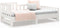 vidaXL - Slaapbank - uitschuifbaar - massief - grenenhout - wit - 2x(90x190) - cm