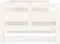 vidaXL - Slaapbank - uitschuifbaar - massief - grenenhout - wit - 2x(90x200) - cm