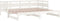 vidaXL - Slaapbank - uitschuifbaar - massief - grenenhout - wit - 2x(80x200) - cm