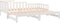 vidaXL - Slaapbank - uitschuifbaar - massief - grenenhout - wit - 2x(90x200) - cm